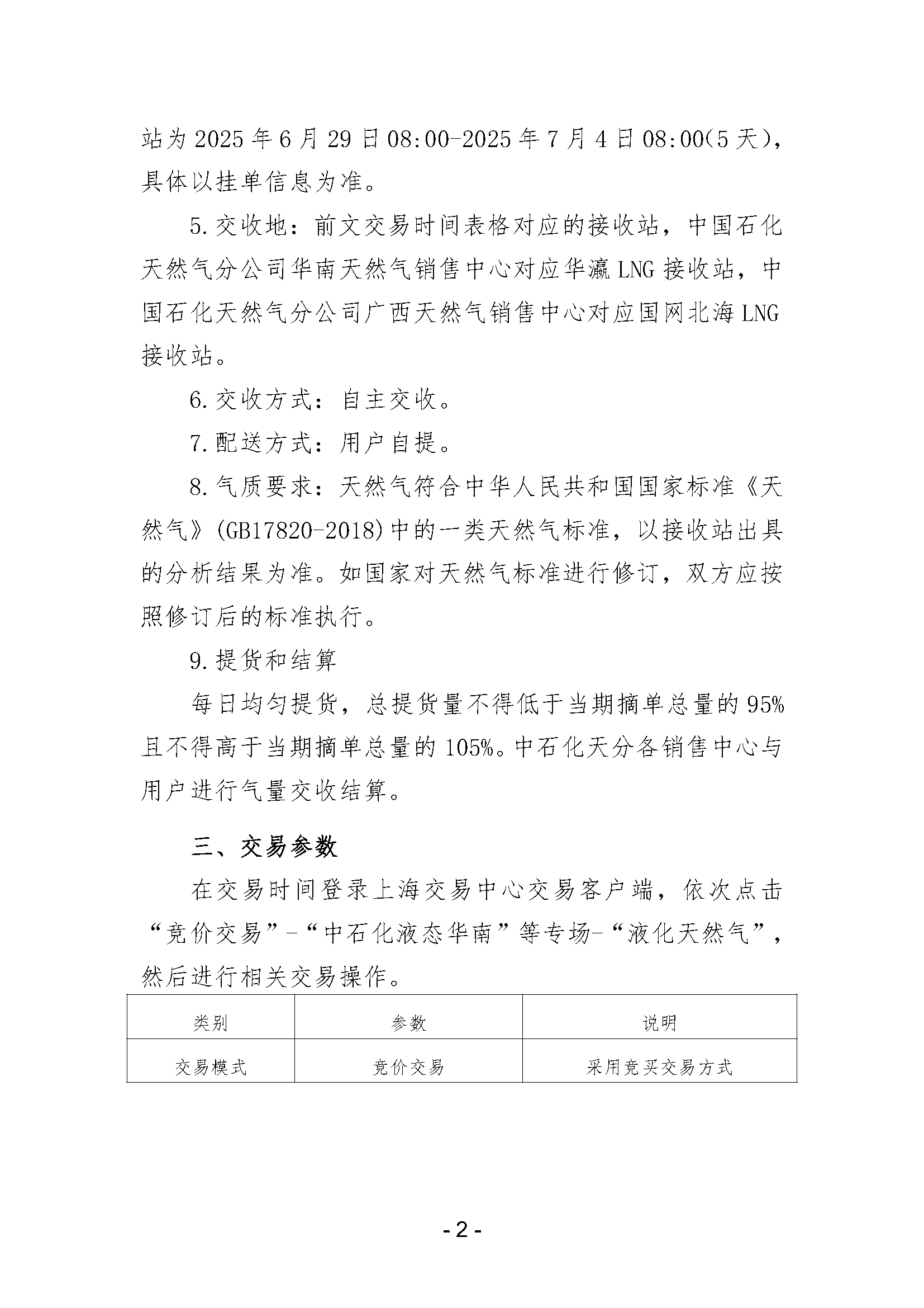 关于开展中国石化天然气分公司沿海接收站LNG液体贸易批发竞价交易的公告（月内交易2025年7月第1期）_页面_2.png